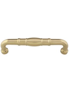 an image of a brass handle for a cabinet door or drawer knob in the shape of a bar