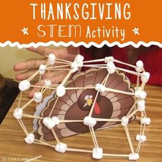 Uh-oh, this turkey is in trouble! Challenge your students with these three fun Thanksgiving STEM activities. Enjoy watching them use toothpicks and marshmallows to build three different structures. This product includes:-a paper stand-up "Tom the Turkey" to cut and assemble-three building activit... November Stem Activities, Toothpicks And Marshmallows, Turkey Trap, Thanksgiving Stem Activities, Thanksgiving Stem, Turkey Activity, Thanksgiving School, Thanksgiving Classroom