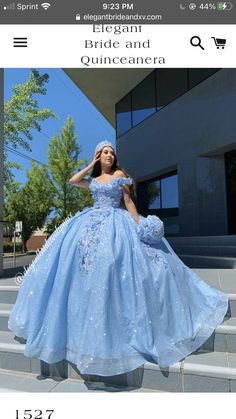 Baby Blue With Butterflies Quinceanera Dresses, Baby Blue Quinceanera Dresses Off The Shoulder, Quinceanera Cinderella Dresses, Wedding Dresses In Blue, Steel Blue Quinceanera Dresses, Cinderella Sweet Sixteen Dress, Pastel Blue Quince Dress, Bahama Blue Quinceanera Dress