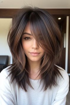 Discover trendy short silk press hairstyles, tips, and product essentials for sleek, voluminous styles and easy maintenance. Mid Length Hair With Layers Balayage, Mid Long Length Hair With Layers, Mid Haircut For Women, Hairstyles For Petite Women, Medium Length Hair Long Layers, Mid Length Hair With Long Layers, 2024 Long Hair Trends For Women, Women Medium Haircut, Medium Length Layered Hairstyles