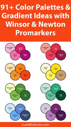 Looking for Promarker color palettes and gradient ideas? Check out these 91+ Winsor & Newton color combinations that will take your artwork to the next level. Perfect for artists seeking inspiration and creativity!