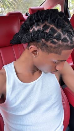 Box Braid Dreads, Men’s Dread Retwist Styles, Men’s Barrel Twists, Criss Cross Barrel Twist Locs, Dread Barrel Twist, Braided Dreads Men, Loc Style For Men, Hairstyles For Dreads Men