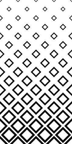 an abstract black and white pattern with squares, lines and rectangles on it