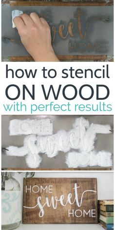 how to stencil on wood with perfect results