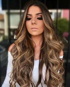 Celebrity Long Hair, Celebrity Hair Colors, Balayage Blond, Hair 2018, Pinterest Hair, Hair Color For Women, Long Brown Hair