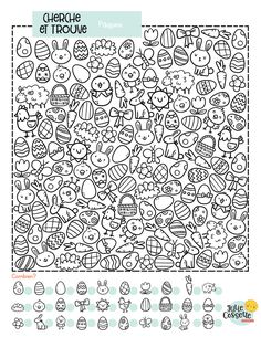 an easter themed coloring page for children