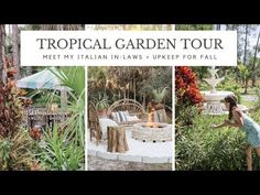 the tropical garden tour is in full view