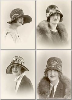 Women Wearing Hats, Vintage Fashion 1920s, 1920s Hat, 1920s Women, Magazine Vogue, 1920's Fashion, Fast Fashion Brands