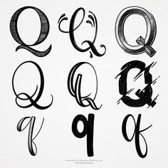 the letters are drawn with black ink