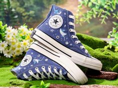 Custom Embroidered Converse, Hammerhead Sharks and Manta Ray Embroidered Shoes, Ocean Vibes Embroidered Sneakers Custom, Gifts for Divers - Etsy Embroidered Converse, Hammerhead Shark, Manta Ray, Embroidered Shoes, Ocean Vibes, Percy Jackson, Customized Gifts, Athletic Shoes, Converse