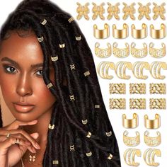 SAVE UP TO 20% WHEN YOU BUY MORE

https://ebay.us/eg5dMy Jewelry For Braids, Hair Jewelry For Braids, Braid Clips, Dreadlock Accessories, Dreadlock Beads, Hair Cuffs, Accessories Ear, Style Hip Hop, Hair Accessories Clips