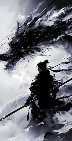 #手機壁紙 #壁紙 #壁紙にどうぞ #iphone壁紙 #高清壁紙 | wallpapers iphone | TikTok Vibe Wallpaper, Japanese Art Samurai, Samurai Wallpaper, Black Phone Wallpaper, Cool Anime Backgrounds, Dark Anime Guys, Samurai Art, Dark Art Illustrations, Dragon Artwork