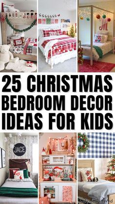 Bedroom Ideas Christmas Room Decor, Kids Bedroom Christmas Decor Ideas, Kid Christmas Bedroom, Kids Bedroom Door Christmas Decorations, Christmas Theme Room Ideas, Kids Christmas Room Ideas, Toddler Christmas Bedroom, Kids Room Christmas Decorations, Christmas Decor Ideas Kids Room