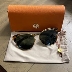 These Are In Near Perfect Used Condition. Comes With Two Cases. Reasonable Offers Accepted!! Tory Burch Square Sunglasses, Sperry Duck Boots, Orange Sunglasses, Tory Burch Sunglasses, Polarized Aviator Sunglasses, Pink Camouflage, Tortoise Sunglasses, Duck Boots, Colored Sunglasses