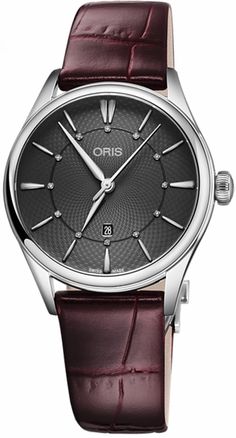 Oris Artelier Date Diamonds 56177244053LS-RED Item #: 56177244053LS-RED Dating Women, Diamond Watch, Beard Styles