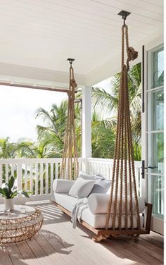 the instagram page for instagram com shows an image of a porch with hammock