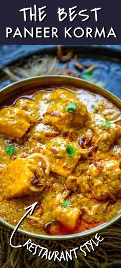 the best paneer korma recipe with step by step instructions on how to make it