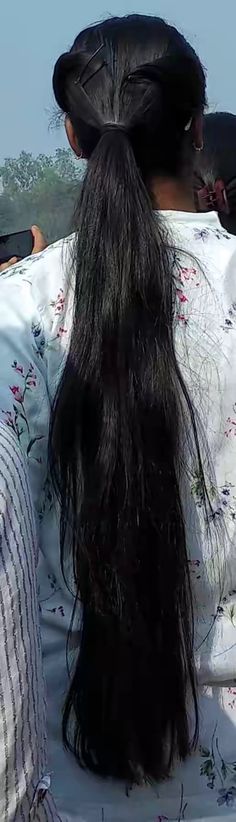 Banana Clip, Long Black Hair, Braids For Long Hair, Loose Hairstyles, Beautiful Long Hair, Ponytail Hairstyles, Black Hair, Thick Hair Styles