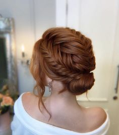 Auburn Hair, Easy Hairstyles For Long Hair, Ginger Hair, Bride Hairstyles, Up Hairstyles, Hair Looks, Hair Tutorial, Medium Hair Styles, Bridal Hair