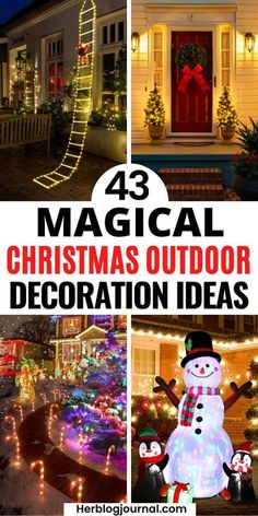 christmas outdoor decoration ideas that are easy to do and fun for the whole family this year