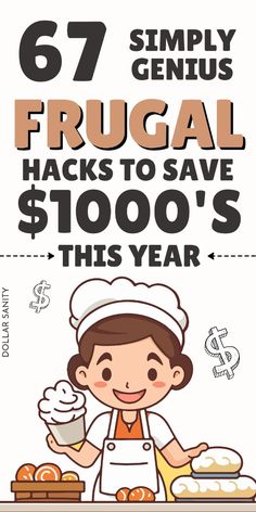 a poster advertising frugal's $ 1, 000 per year for the company