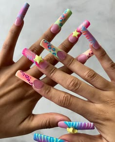 Weak Nails, Hard Nails, Drip Nails, Simple Acrylic Nails, Really Cute Nails, Nails Only, Nails For Kids, Unique Acrylic Nails, Press Ons