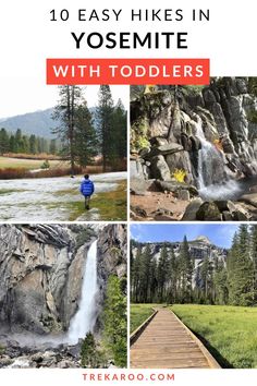 Yosemite with Toddlers 10 Easy Hikes Yosemite Vacation, Yosemite Hikes, Yosemite Trip, Bucket List Vacations, Rv Adventure, Hiking Destinations, Hiking With Kids, Hiking Adventure, Whitewater Rafting