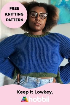 Get started on this DIY project on Keep It Lowkey - Sweater Knitting  Pattern. SIZE XS (S) M (L) XL (2XL) 3XL (4XL) 5XL MEASUREMENTS Width: 42 (47) 52 (57) 62 (67) 72 (77) 83 cm / 16.5” (18.5”) 20.5” (22.5”) 24.5” (26.5”) 28.5” (30.5”) 32.5” Length: 42 (43) 44 (46) 47 (48) 50 (51) 52 cm / 16.5” (17”) 17.5” (18”) 18.5” (19”) 19.5” (20”) 20.5” PATTERN INFORMATION The Keep It Lowkey Sweater is a cropped turtleneck sweater with a relaxed fit and wide long sleeves. The sweater is worked in the round Knitting Clothes Patterns, Purple Jumpers, Knit Top Patterns, Knitting Clothes, Crochet Baby Bonnet, Sweater Patterns, Barbie Crochet, Crochet Butterfly, Sweater Knitting Patterns