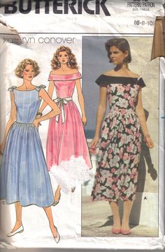 a woman's dress pattern from the butterick catalog