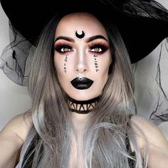 Pretty Witch Makeup, Halloween Makeup Diy Easy, Holloween Makeup, Painting Halloween