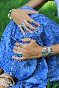 For those who like an understated look, this petite Navajo cuff bracelet is just right. This handmade bracelet features two genuine Sleeping Beauty Turquoise nuggets from Arizona and four sterling silver beads. This is an affordable, lightweight cuff. Stamped "Sterling" Fits 6.25" wrist, adjustable Arizona Lifestyle, Double Stone Ring, Rodeo Jewelry, Western Rings, Silver Turquoise Jewelry, Navajo Rings, Turquoise Bracelet Cuff, Navajo Turquoise, Turquoise Stones