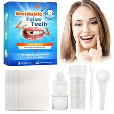 Let you regain the power of the smile. Size: T-ooth Repair Kit. Broken Teeth, Misaligned Teeth, Temporary Tooth, Tooth Filling, Tooth Repair, Dental Restoration, Diy Teething, False Teeth, Fake Teeth