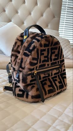 Fendi Backpack, Fendi Bag, Luxury Bags Collection, Wool Felting, Girly Bags, Luxury Purses, Girly Accessories, Fancy Bags, Pretty Bags