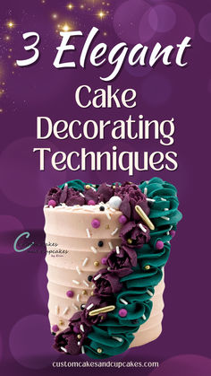 three elegant cake decorating techniques