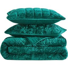 three pillows stacked on top of each other