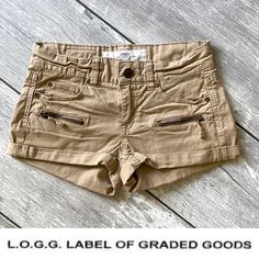 Nwot H&M L.O.G.G. Label Of Graded Goods Twill Short Brand New!!! **Excellent Condition** Never Worn!! Approximate Measurements: 7.25" Front Rise 12" Back Rise 13.25" Waist (Straight Across) 1.75" Inseam 98% Cotton / 2% Elastane Tags: Hm, Logg, Canvas Zipper, Khaki Easy Fits, High Wasted Shorts, White Denim Shorts, Boyfriend Shorts, H&m Shorts, Loose Fit Jeans, High Waisted Jean Shorts, Twill Shorts, Distressed Jean Shorts