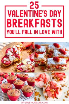 NA Valentine Waffles, Valentines Day Breakfast Ideas, Valentine Pancakes, Cherry Bread Recipe, Valentine Brunch, Valentine Breakfast, Brioche French Toast Casserole, Anniversary Food, Valentines Brunch