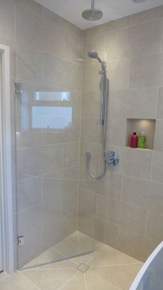 the shower is clean and ready for us to use in the day or night time