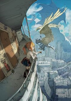 Japan Illustration, Gorgeous Art, Environmental Art, Art Anime