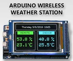 an ad for the arduino wireless weather station, which is designed to be used on