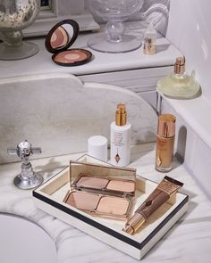 Perfect the bronze makeup look with Charlotte Tilbury event-ready products. Start your beauty adventure at Harrods. Bronze Makeup Look, Bronze Makeup, Champagne Bar, Brow Lamination, Hair And Beauty Salon, Beauty Services