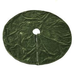 Homart Velvet Tree Skirt | Modishstore | Holiday-7 Green Velvet Christmas Tree, Green Velvet Christmas, Green Tree Skirt, Velvet Tree Skirt, Velvet Tree, Velvet Christmas Tree, Burlap Trees, Holiday Tree Skirts, Plaid Stockings