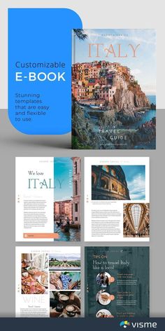 #desvert #webdesign #webdesignagency #ebook #ebookdesign #ebooks #ebookpdf #ebooksale #ebookshop #ebookstore Travel Magazine Layout Design Creative, E-book Design, Travel Template Design, Travel Design Ideas, Travel Book Ideas, E Book Template, E Book Design, Travel Guide Book Design