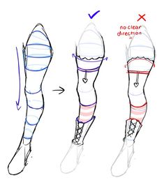 how to draw the legs and feet of a woman in tight stockings with different angles