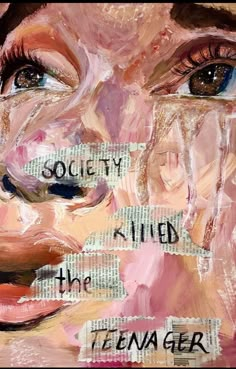 art, pretty girl, society killed the teenager, painting, AP art, girly painting, drawing, AP art portfolio, girl, Pinterest girl Society Killed The Teenager, Sketch Composition, Images Pop Art, Abstract Realism, Gcse Art Sketchbook, Paint Abstract, Deco Wallpaper, Portrait Landscape, Meaningful Art