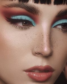 Retro Makeup, Magical Makeup, Natural False Eyelashes, Swag Makeup, Red Makeup, Silk Lashes, Dope Makeup, Edgy Makeup, Makeup Eye Looks