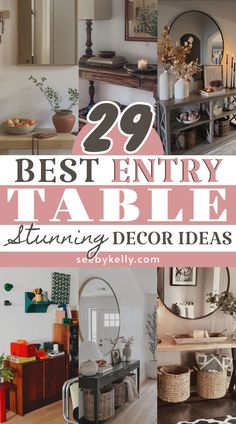 Entry Table Decor Ideas