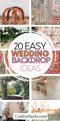 20 easy wedding backdrop ideas that are perfect for any type of ceremony or special event