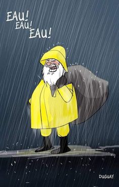 an image of a cartoon character in the rain