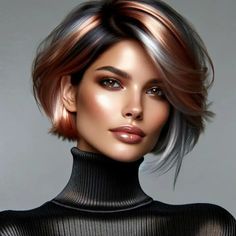 Latest 2024 Hair Color Trends For Women With Short Hair Hair Color For 2024 Summer, Short Hair Styles Highlights, Trendy Highlights For Short Hair, Limp Hair Hairstyles, Beautiful Hair Color Ideas Short Hair, Blue Hair Makeup Looks, Hair Color Ideas For Fine Hair, Hair Color Short Hair Highlights, Hairstyles And Color For Women Over 50